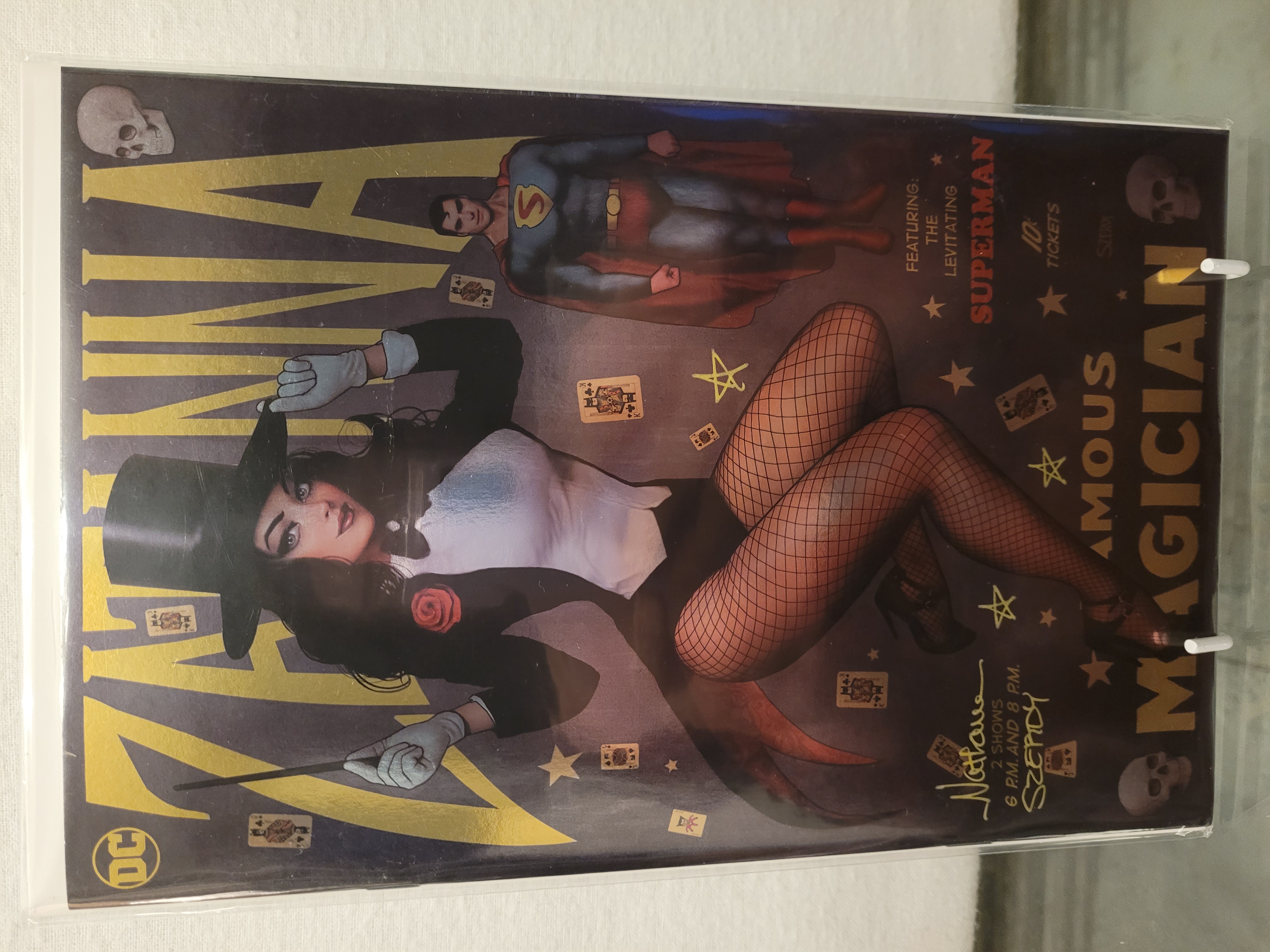 Superman #17 Zatanna Exclusive Foil Nathan Szerdy Signed & Remarked W/COA