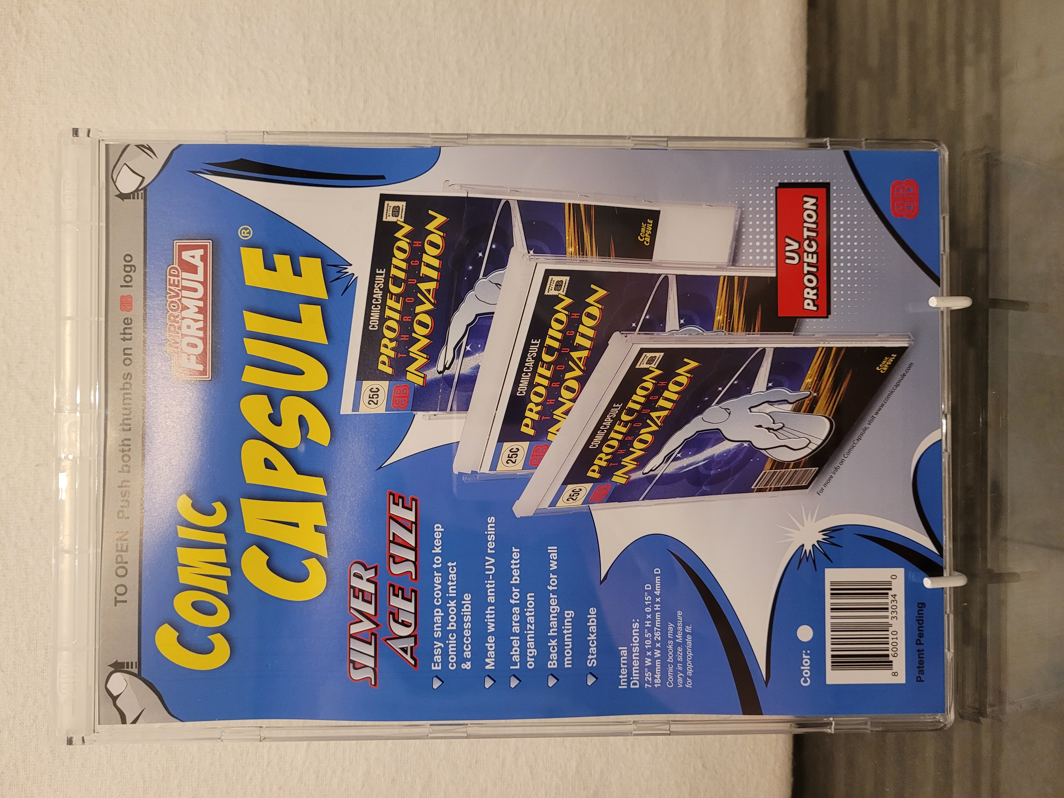 Silver Age Size Comic Capsule CLEAR (COMIC NOT INCLUDED)