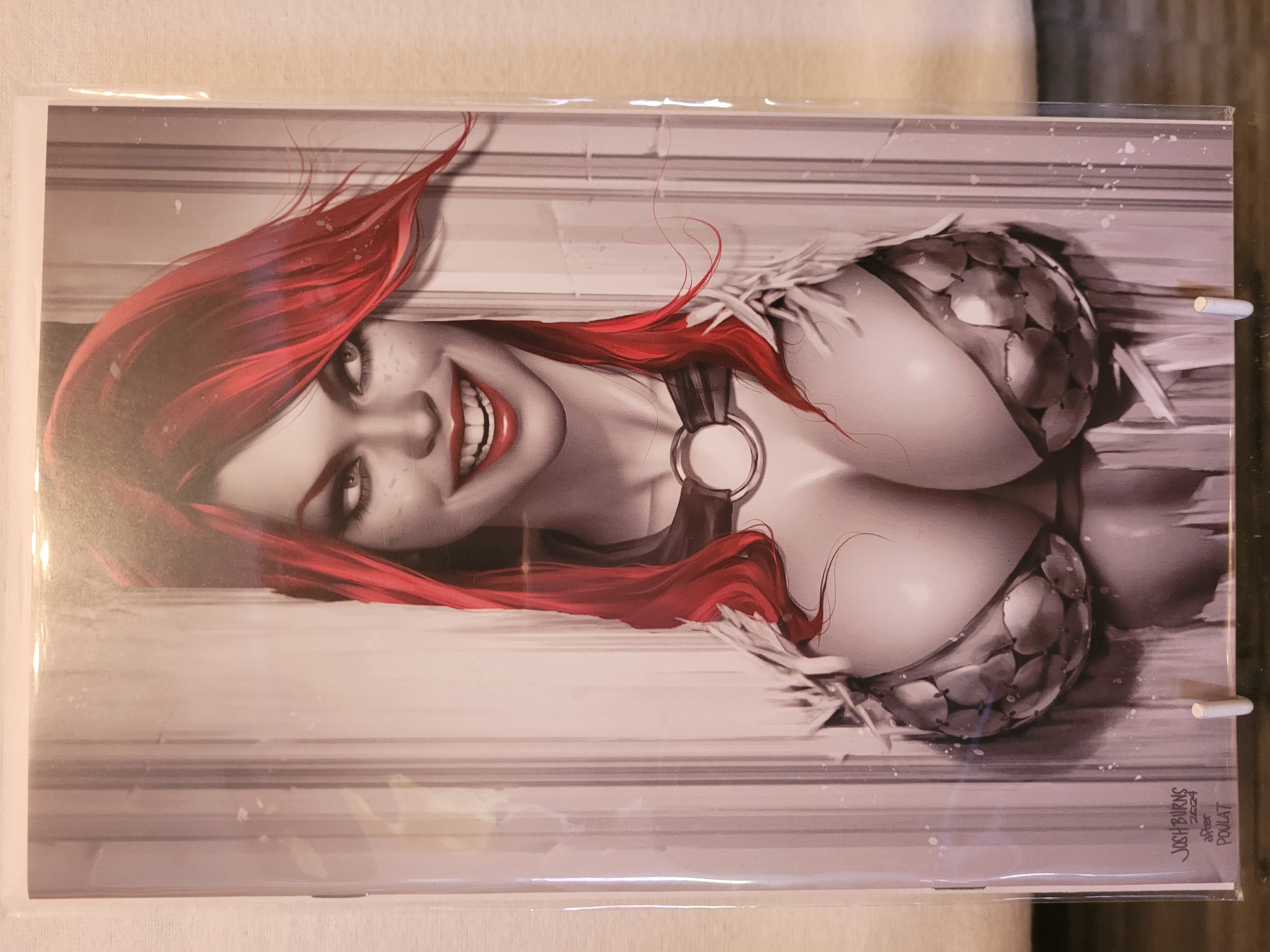 RED SONJA #16 Josh Burns Shining Homage Virgin LTD 500