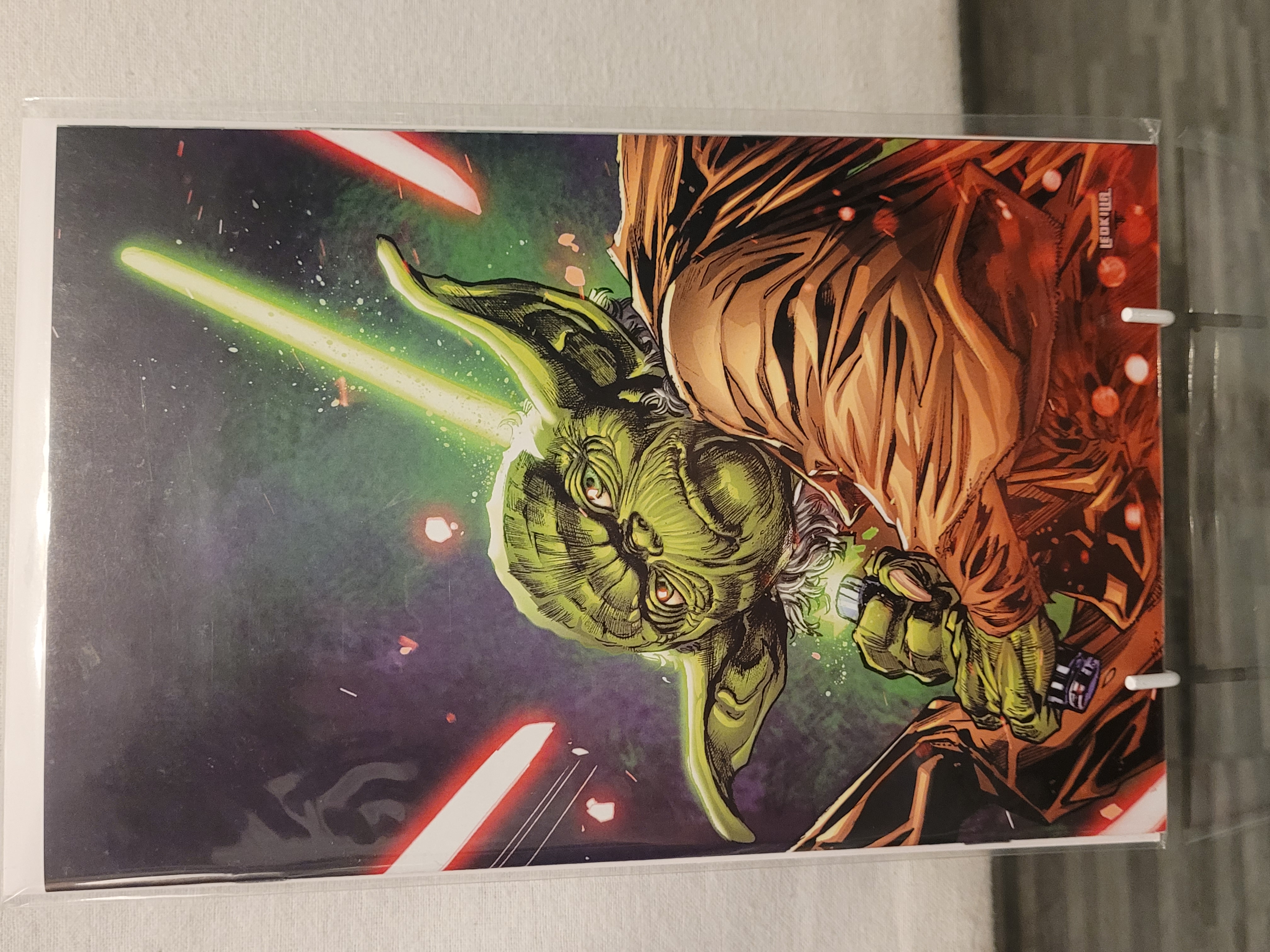 star wars yoda #1 ken lashley virgin ltd 600 W/COA 36/600