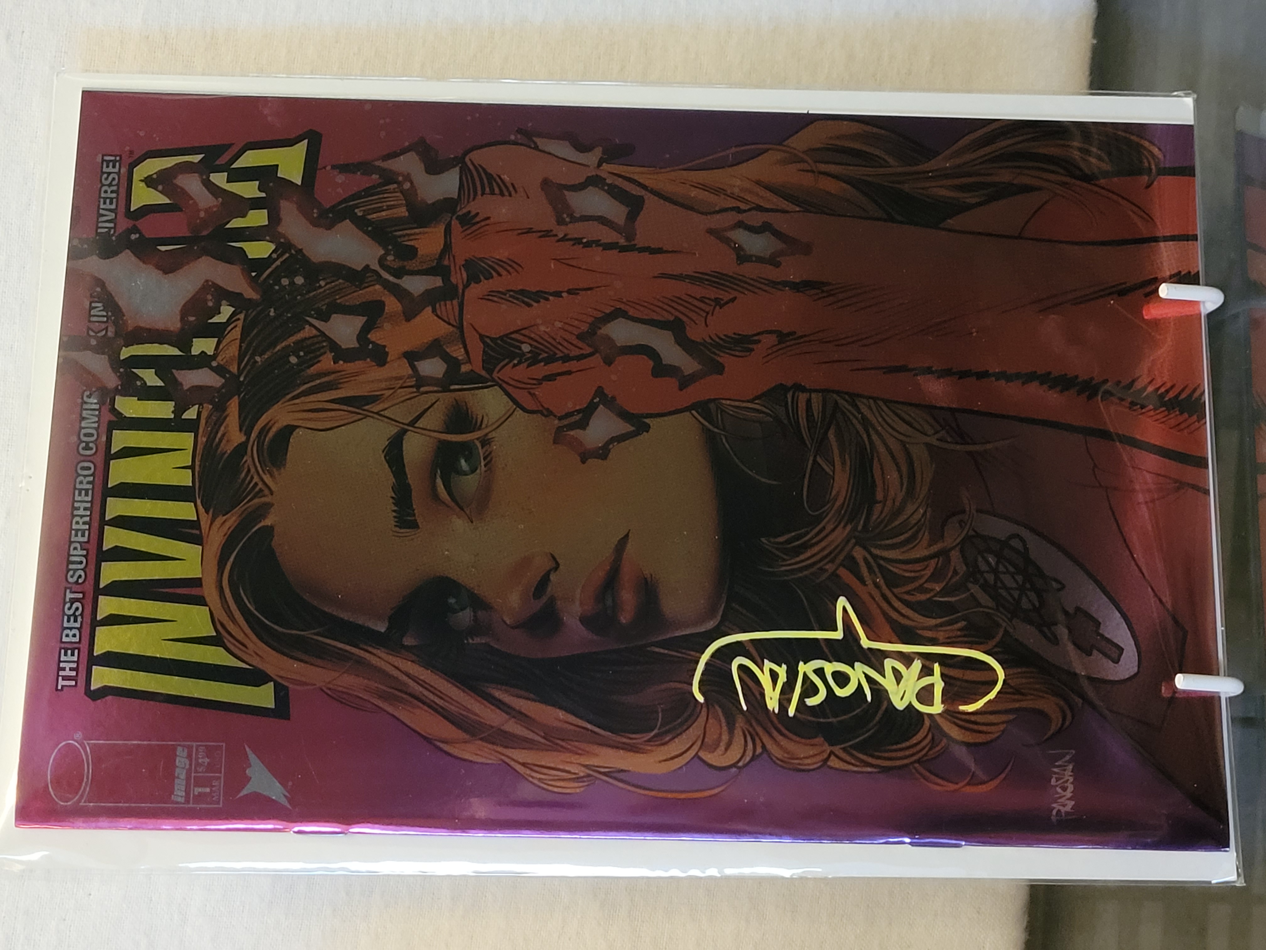 invincible #1 megacon exclusive foil signed by dan panosian ltd 1500