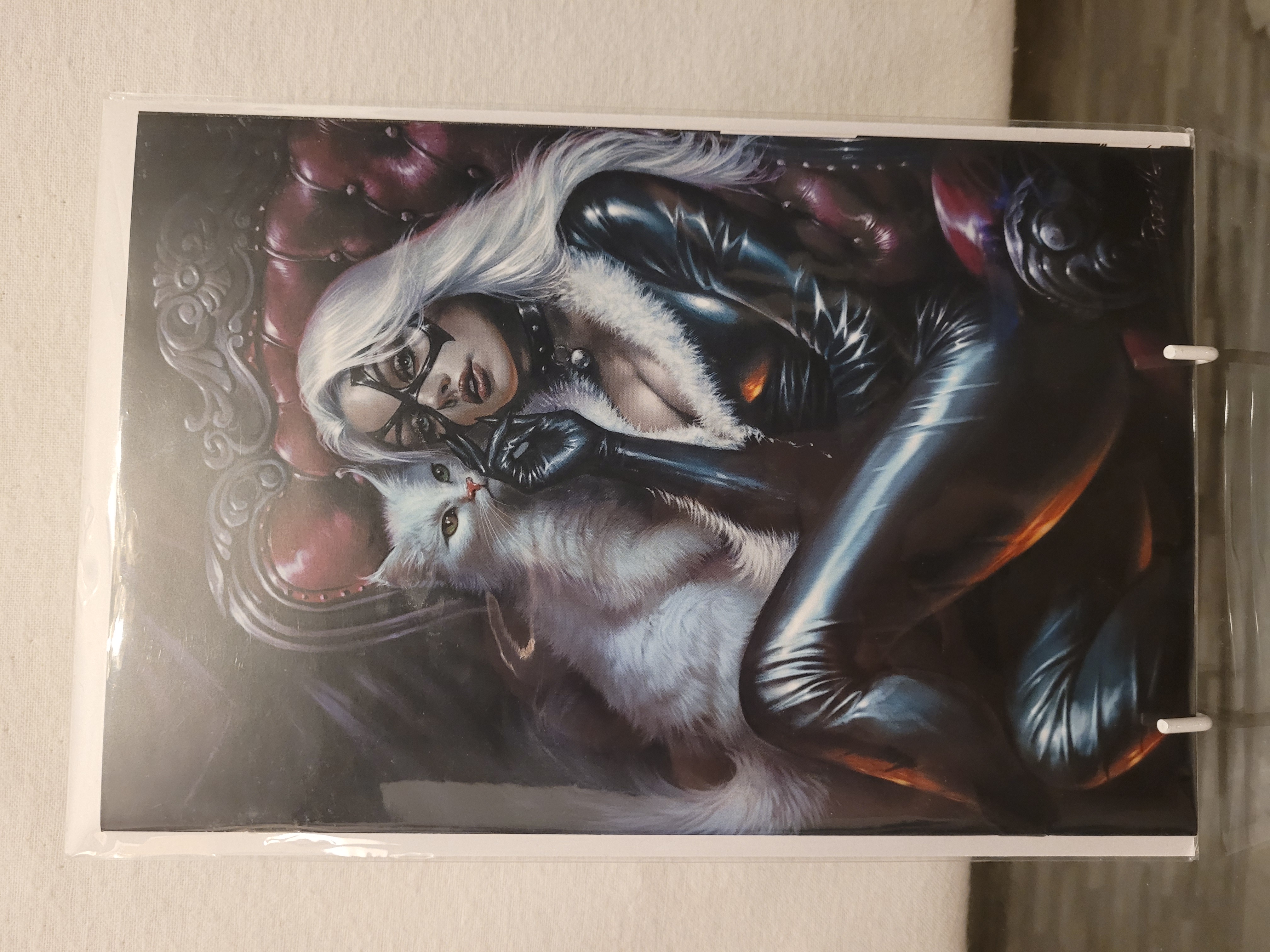Black cat #1 lucio parrillo virgin NYCC exclusive spider-man