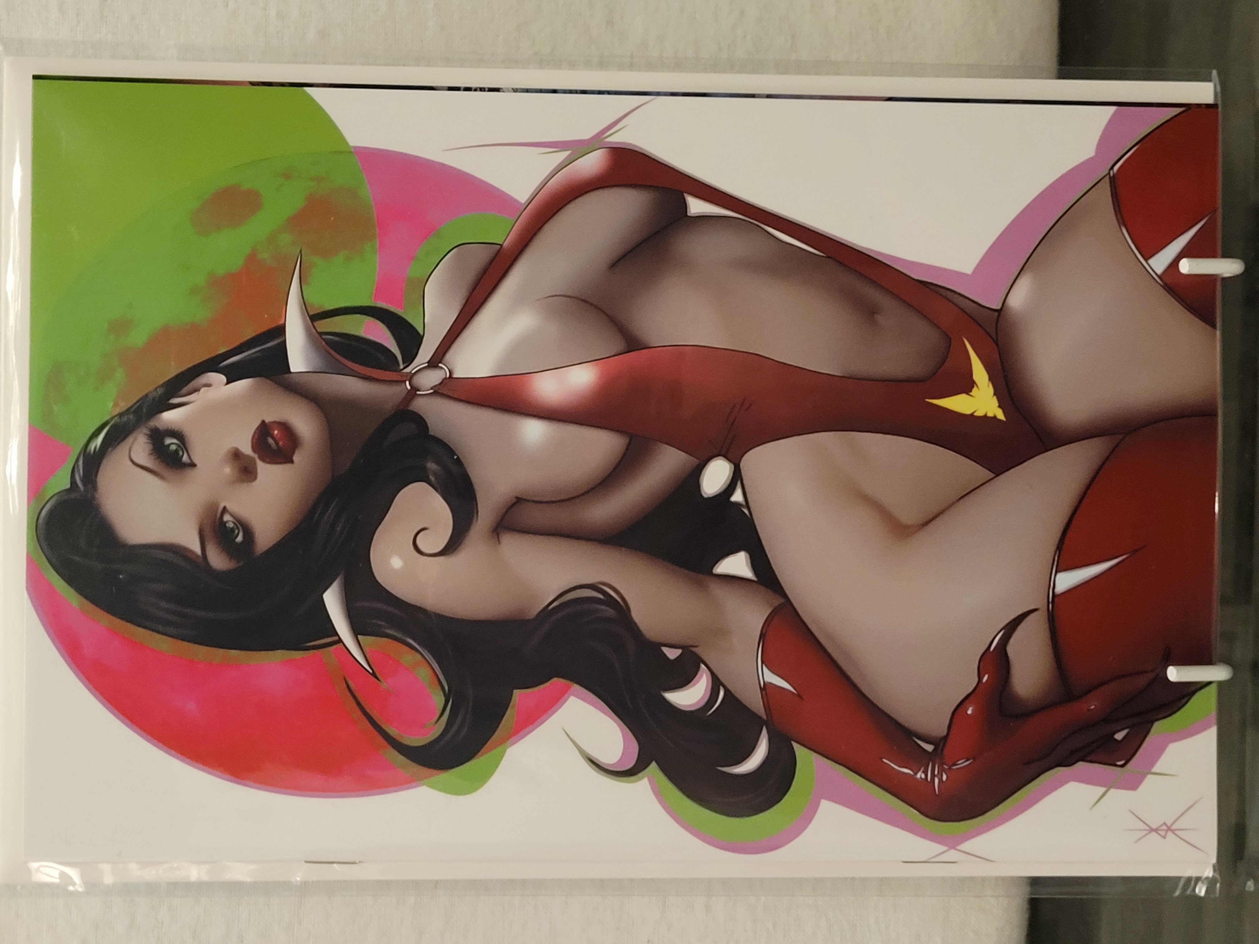 vampirella #7 kisskiss pink & green virgin ltd 500 exclusive