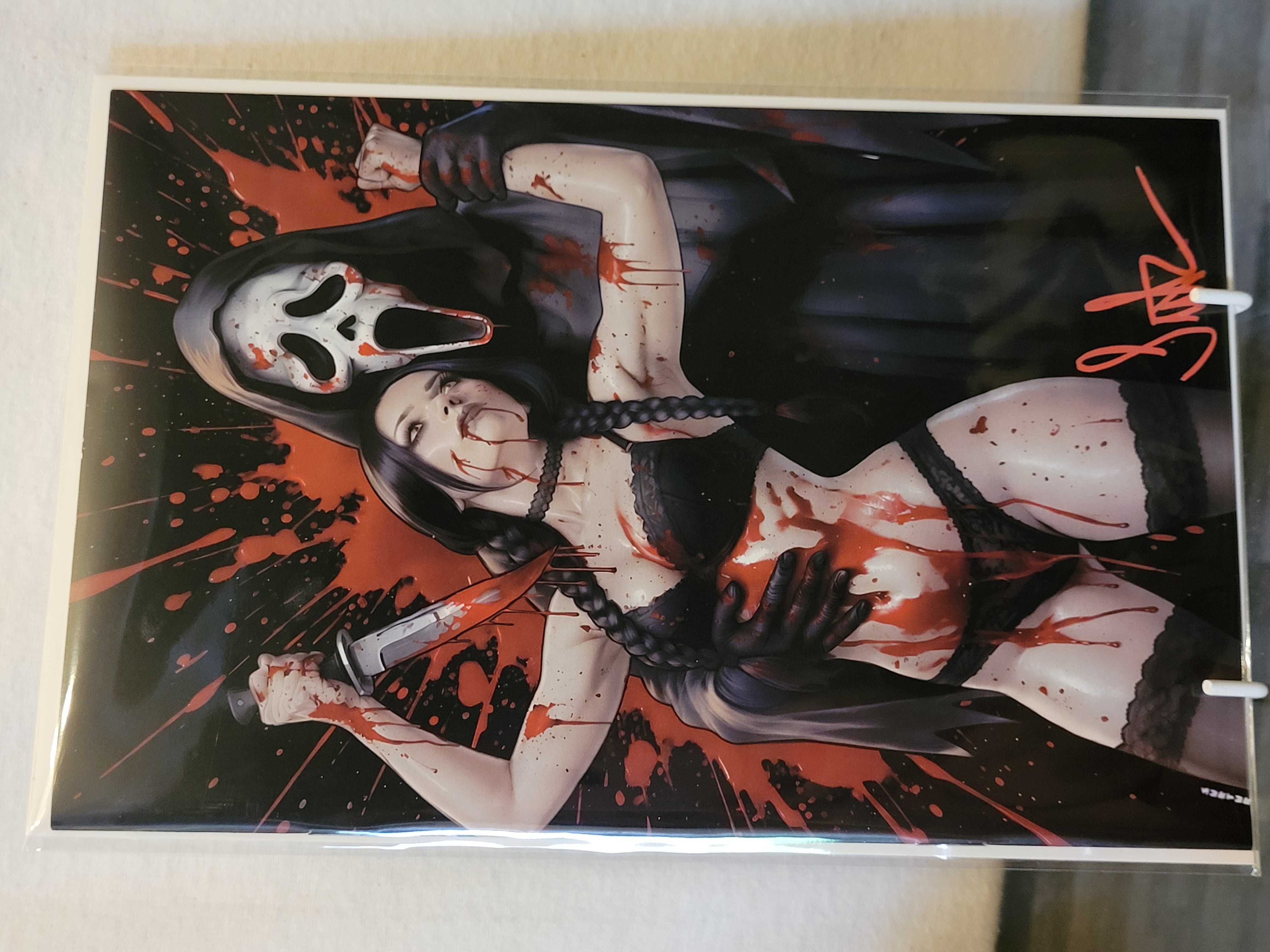 Fright Weaver Ghost face wednesday Blood exclusive signed w/coa ltd 6/33