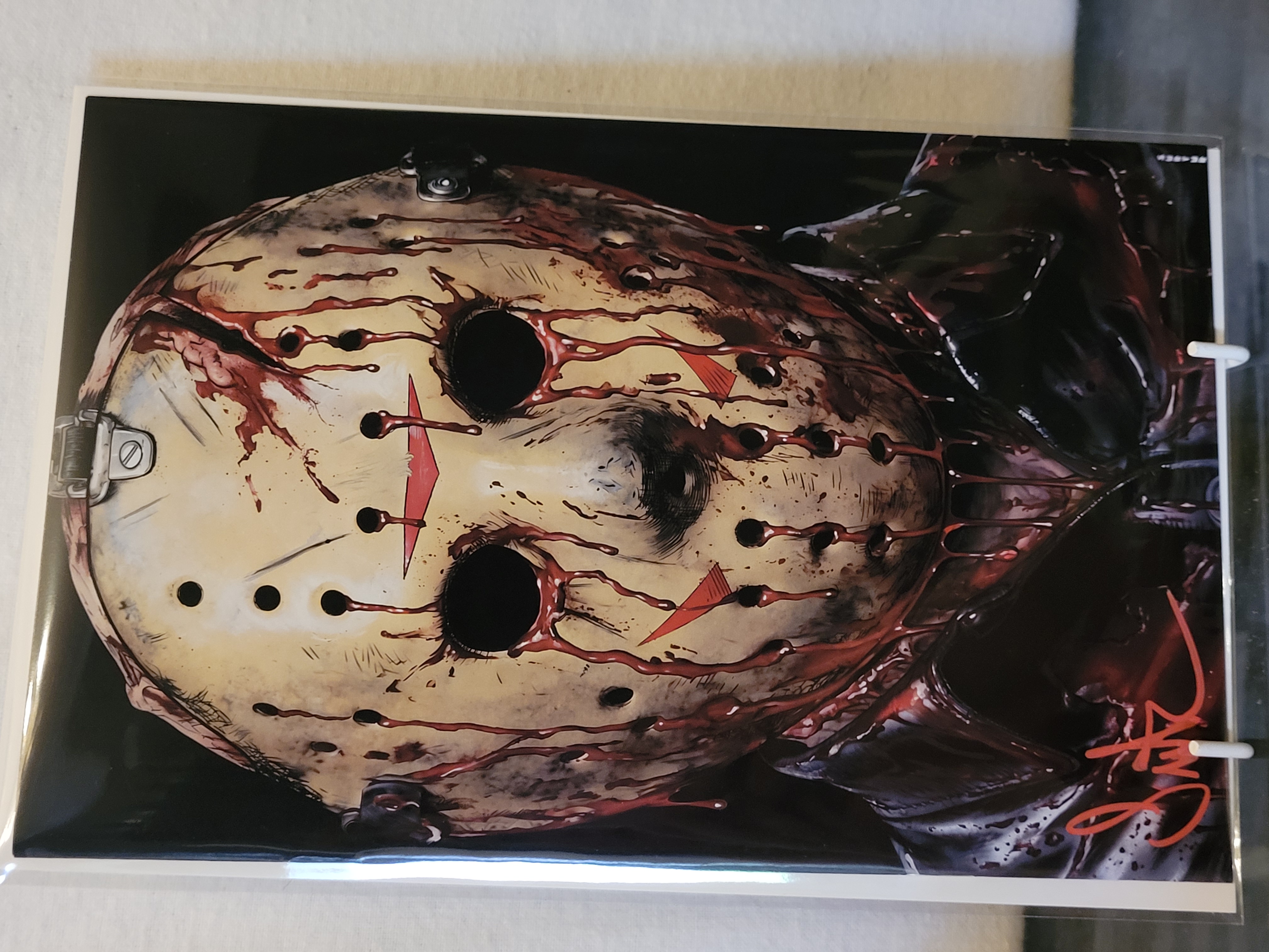 jason exclusive Bloody signed with embossed coa