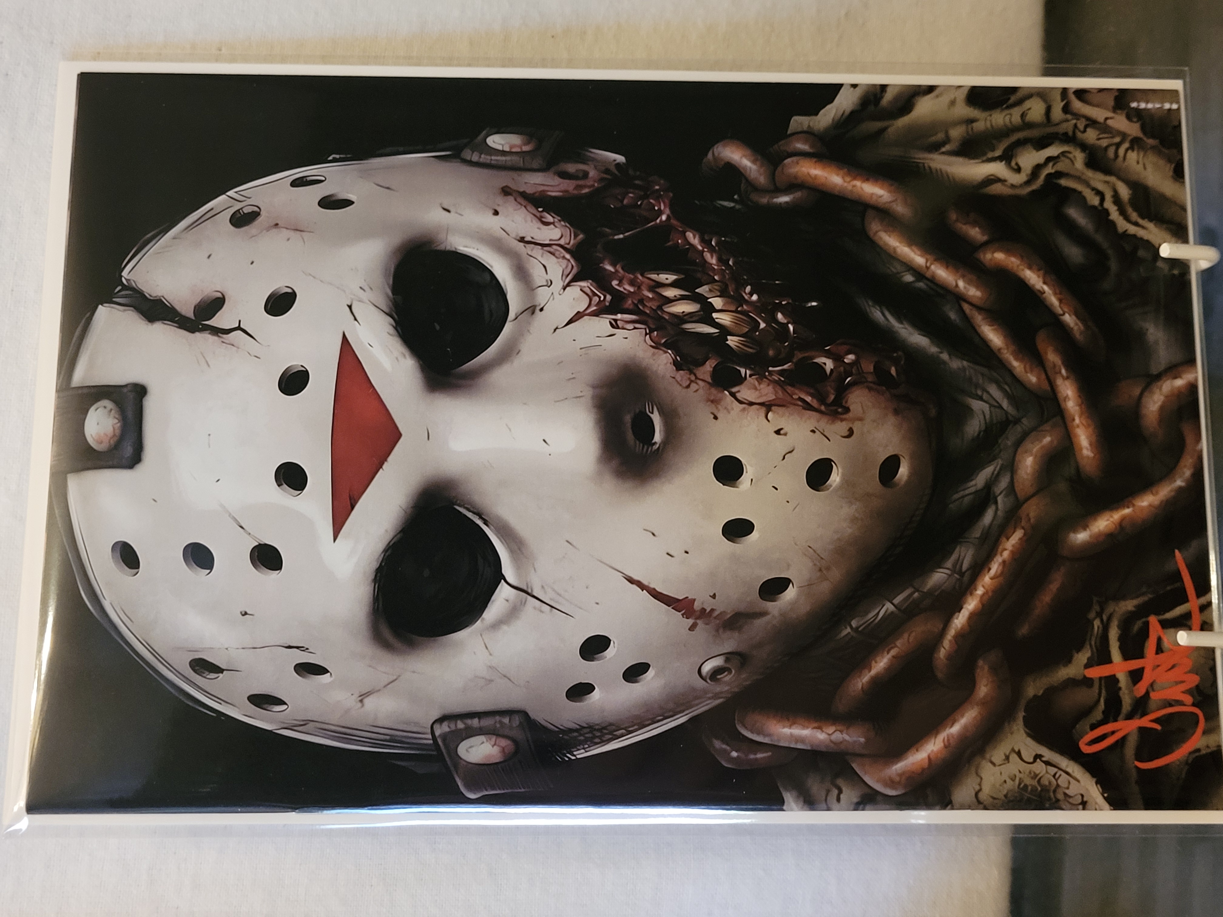 jason exclusive non bloody signed with embossed coa