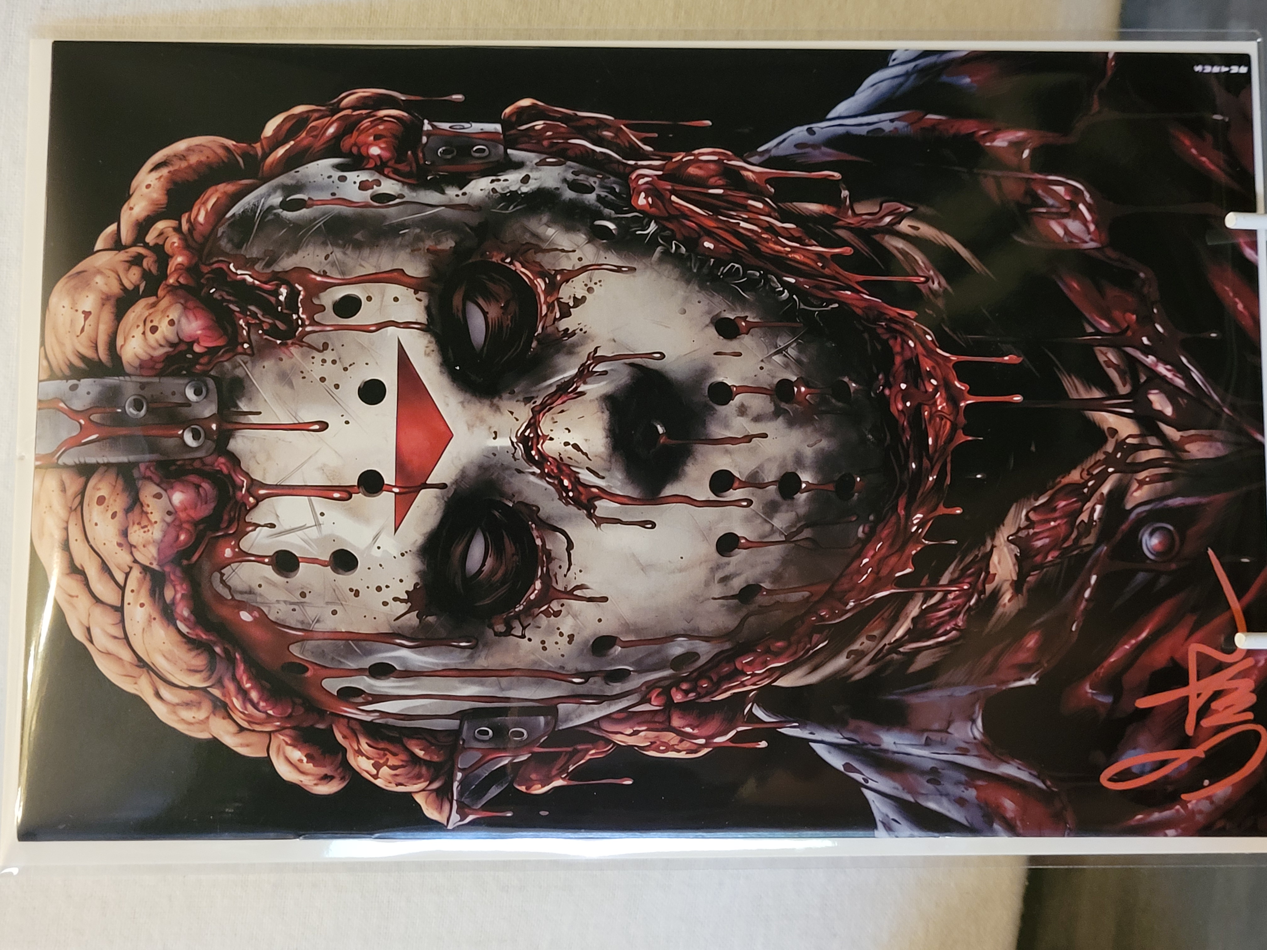 jason bloody exclusive signed with embossed coa