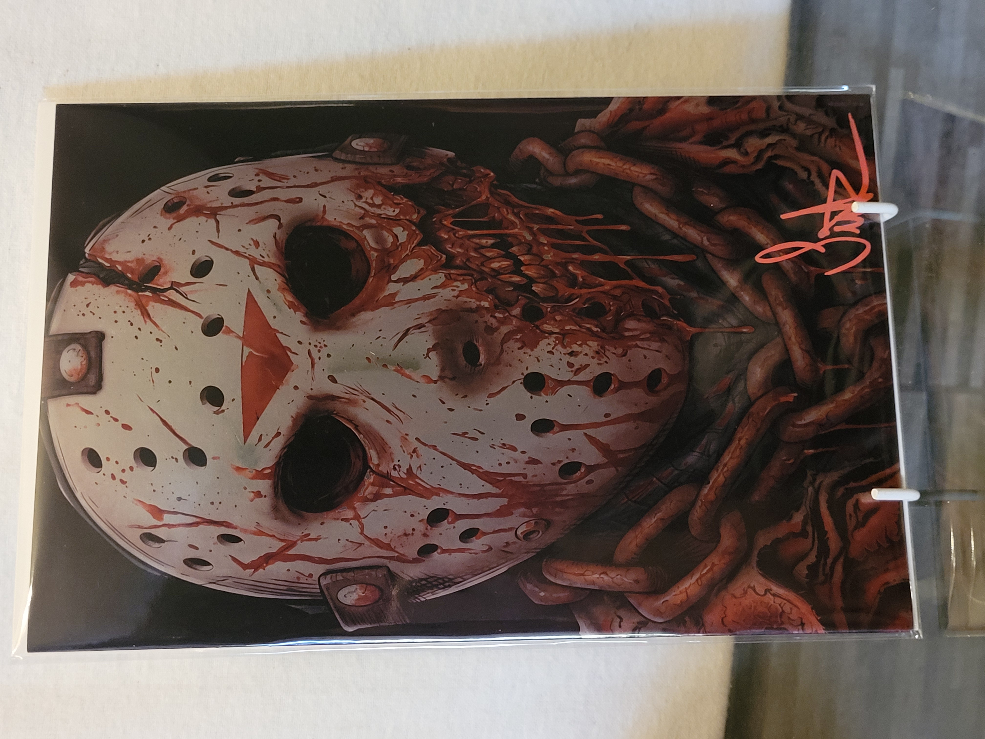 jason exclusive bloody foil signed with embossed coa