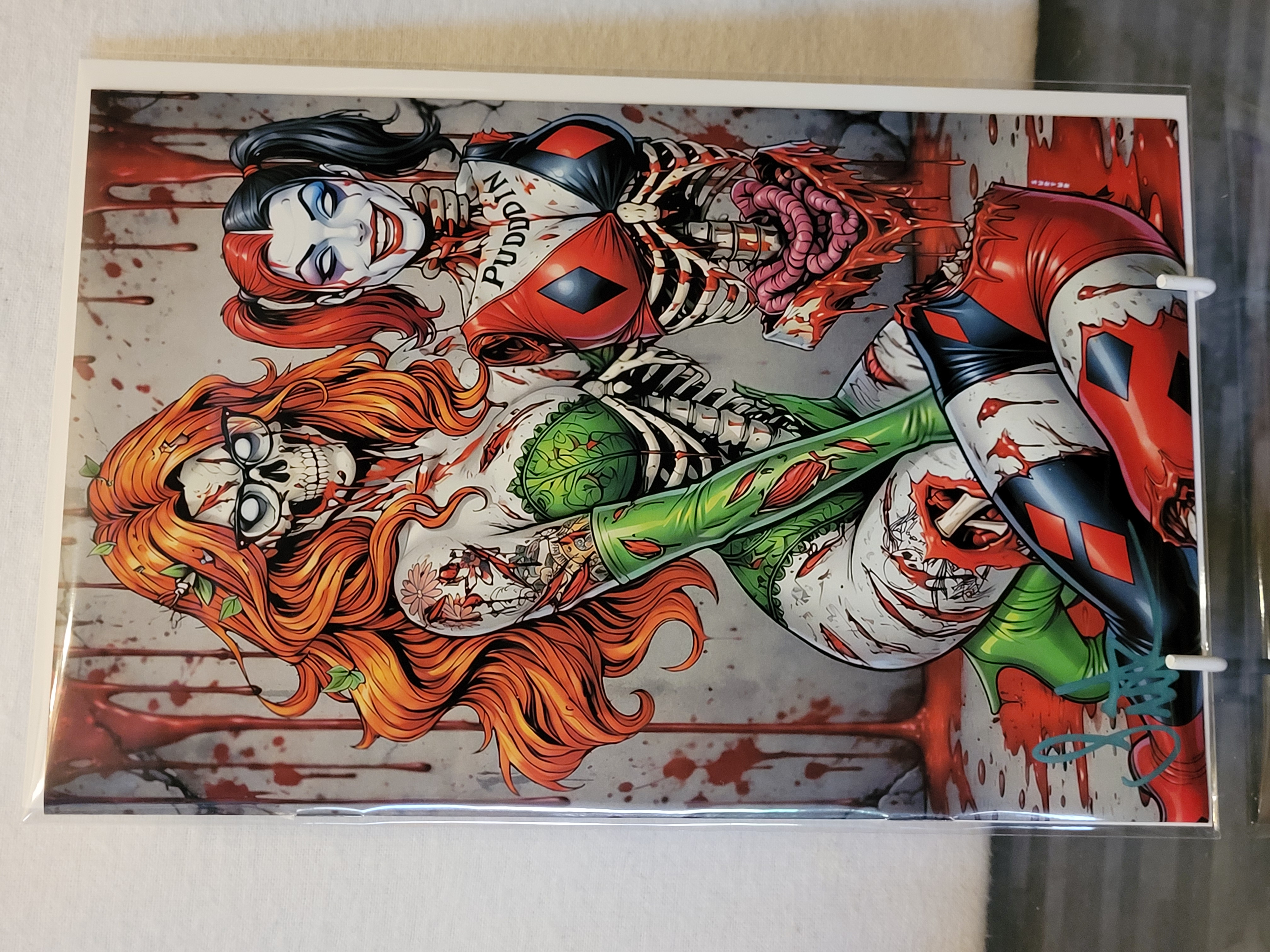 fright weaver poison ivy harley quinn zombie signed w/coa