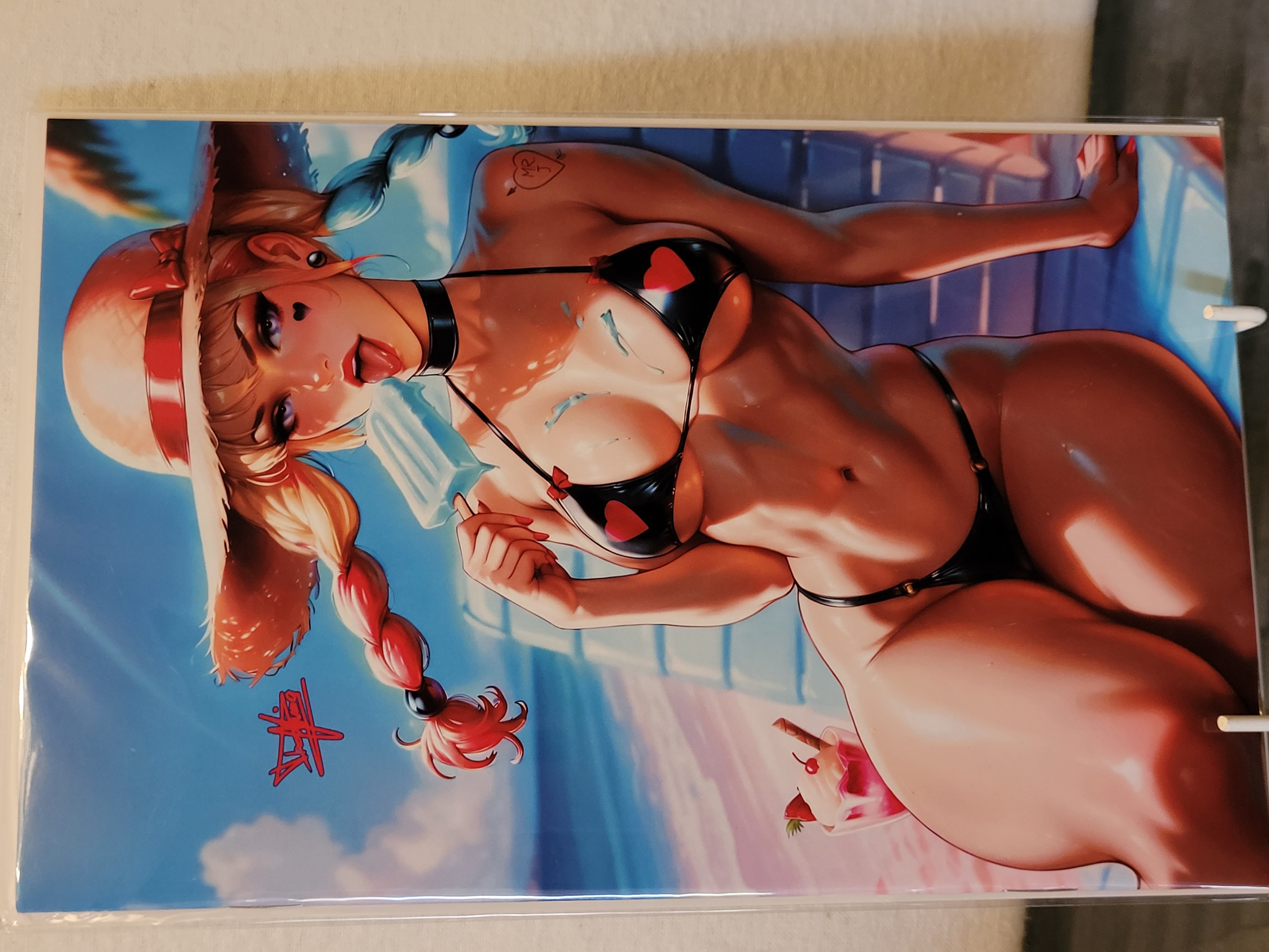 artist alley multiverse saga beach swimsuit harley quinn beach virgin