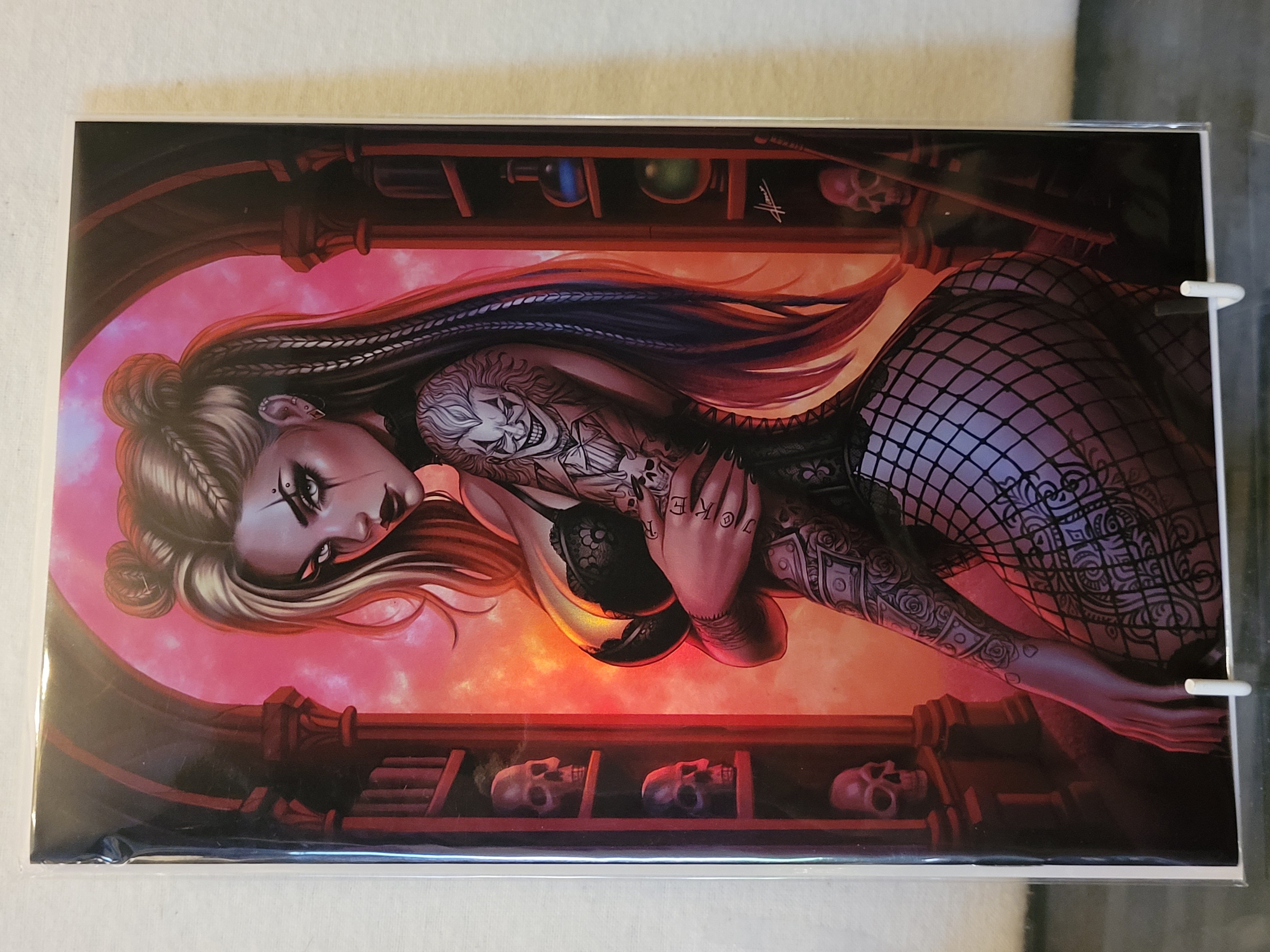 artist alley multiverse saga gothic Harley quinn cosplay virgin foil