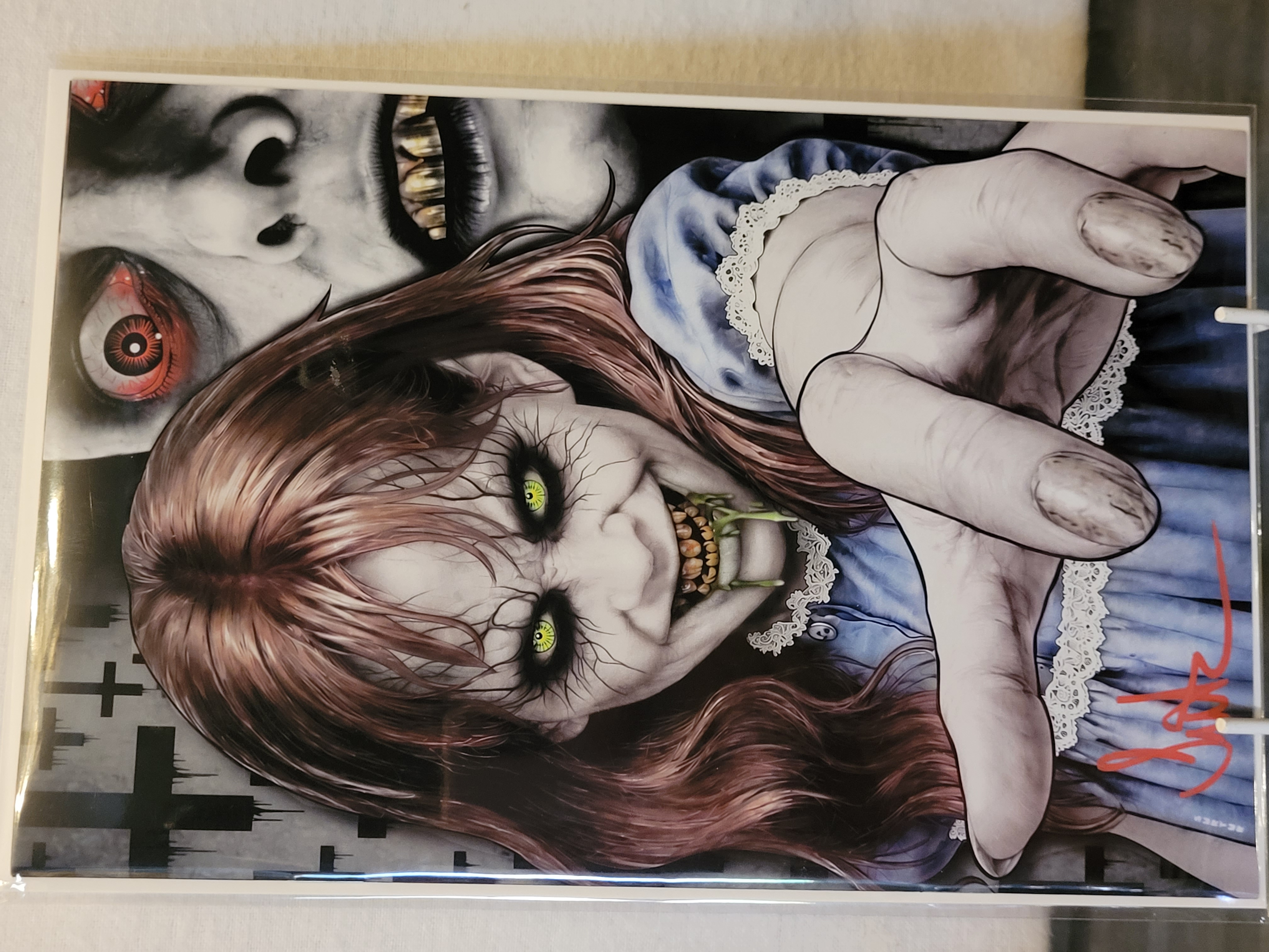 The Exorcist colour Virgin signed by surtur w/coa