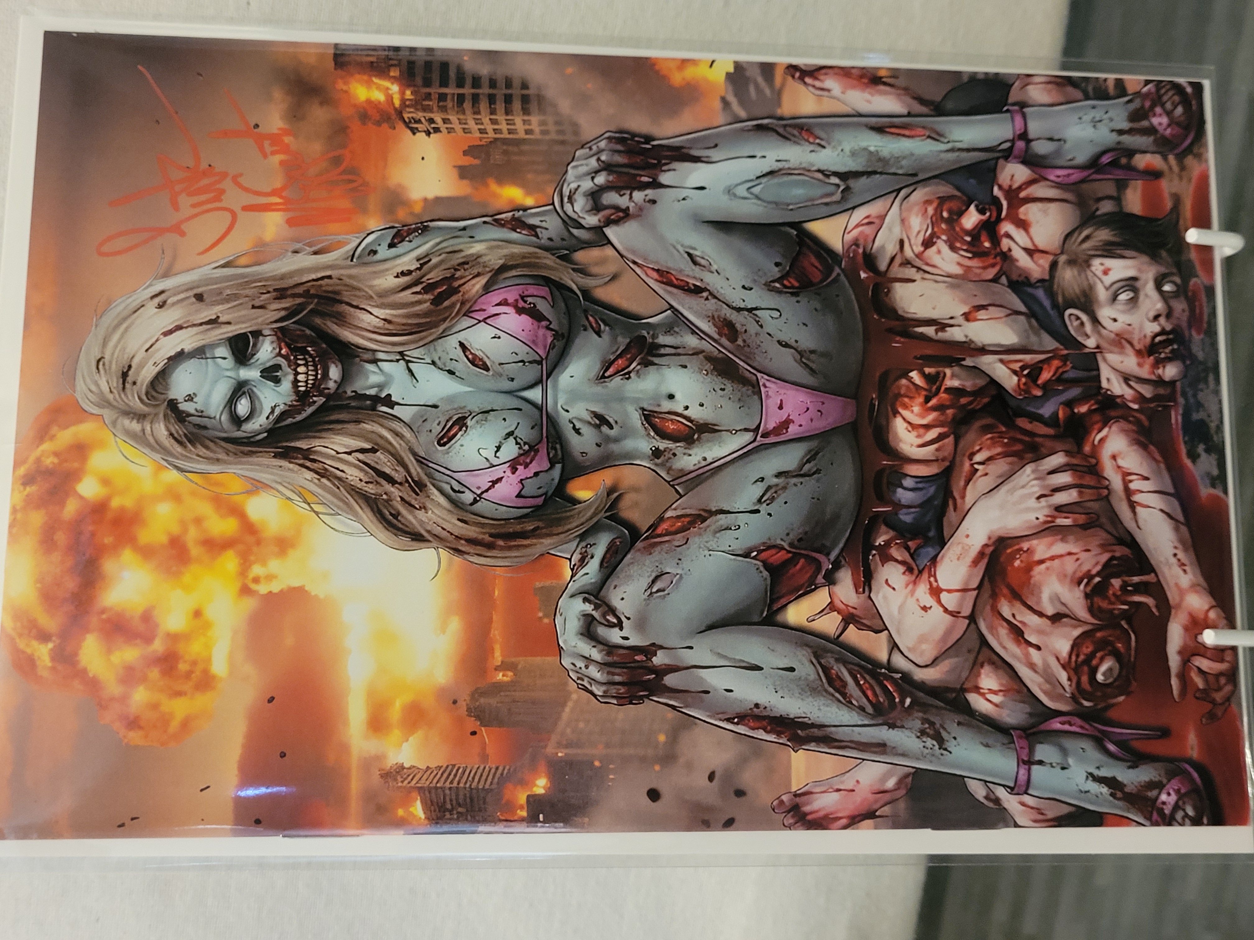 Barbie zombie virgin x2 signed w/coa