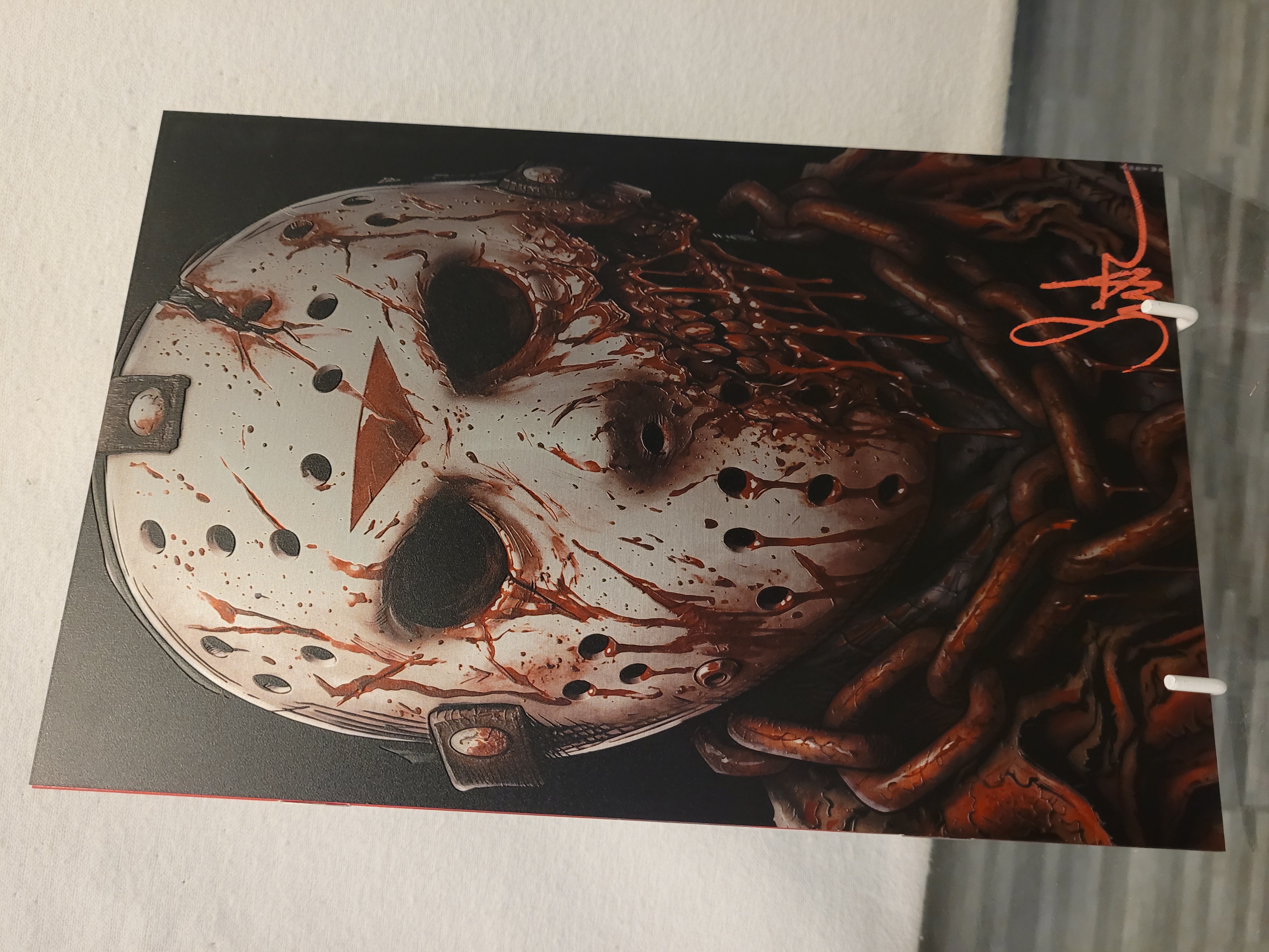 Jason Embossed metal ltd 5 signed w/coa