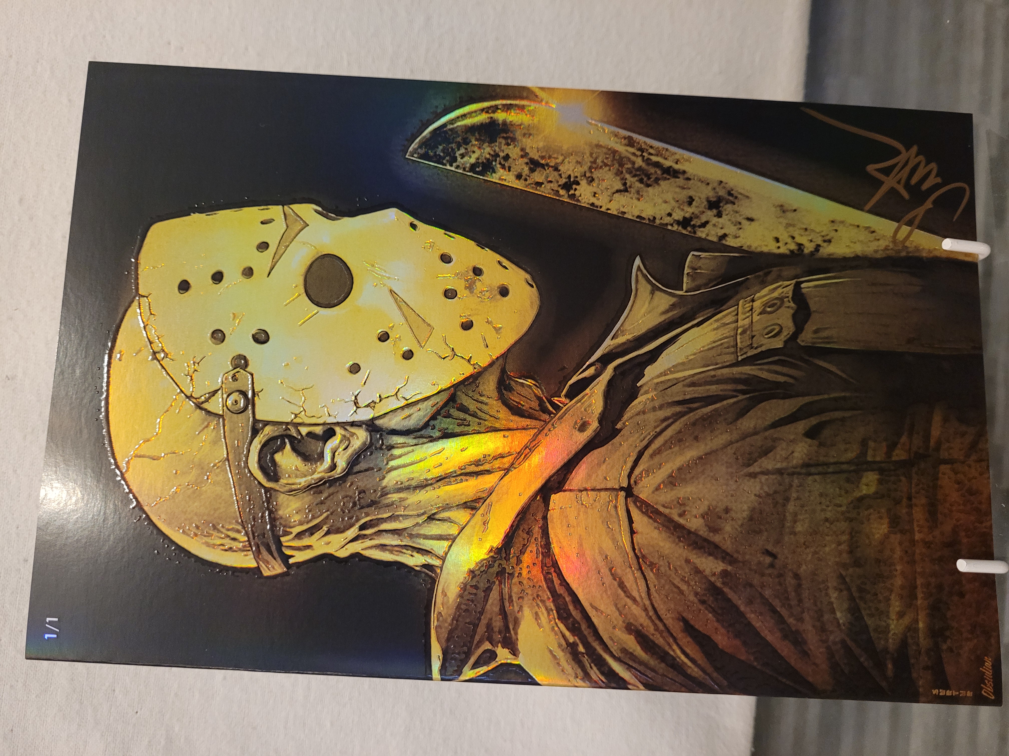 jason gold 1/1 virgin signed w/coa
