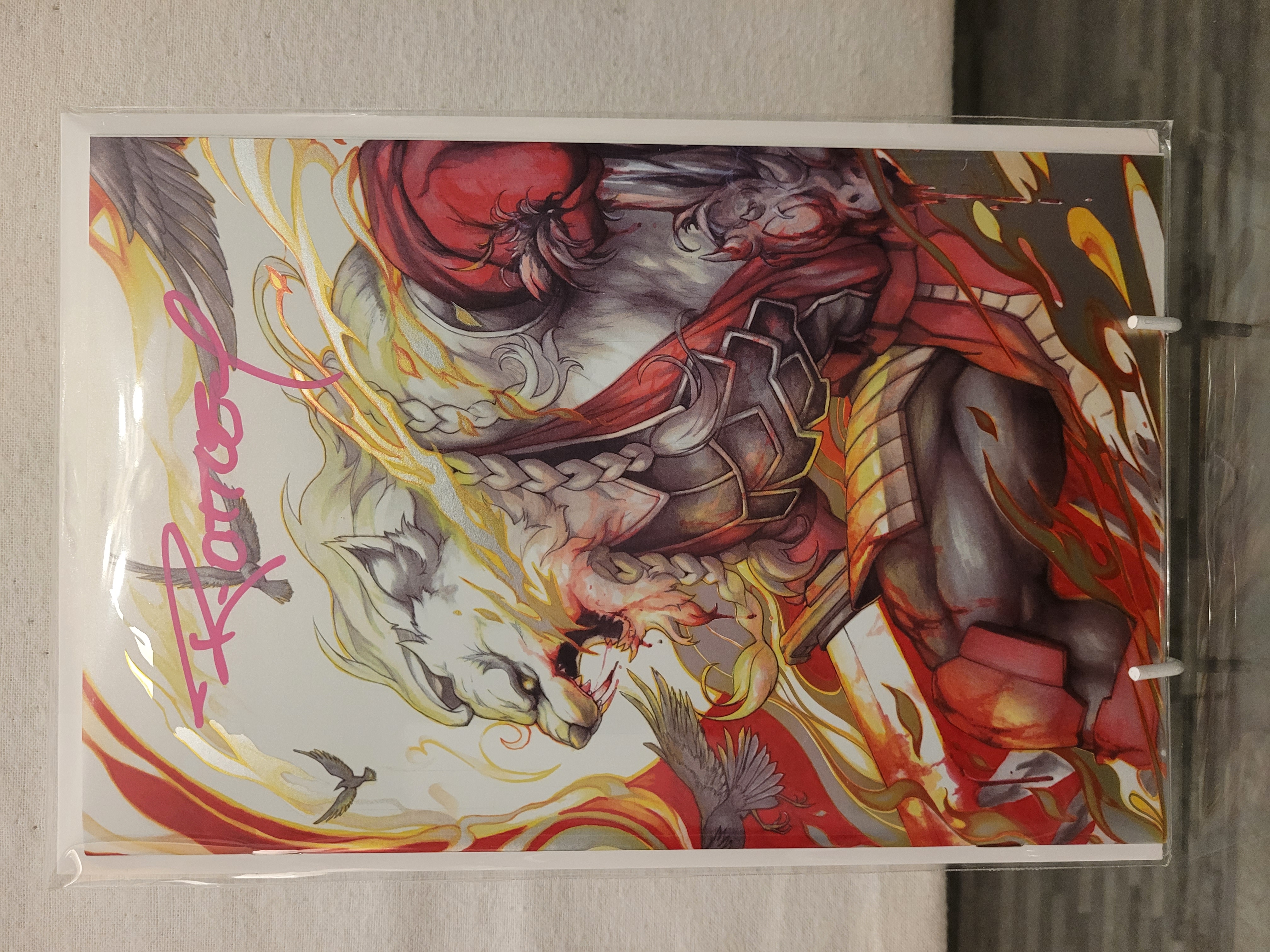 battle beast #3 virgin spot foil ltd 1000 signed ryan ottley W/COA