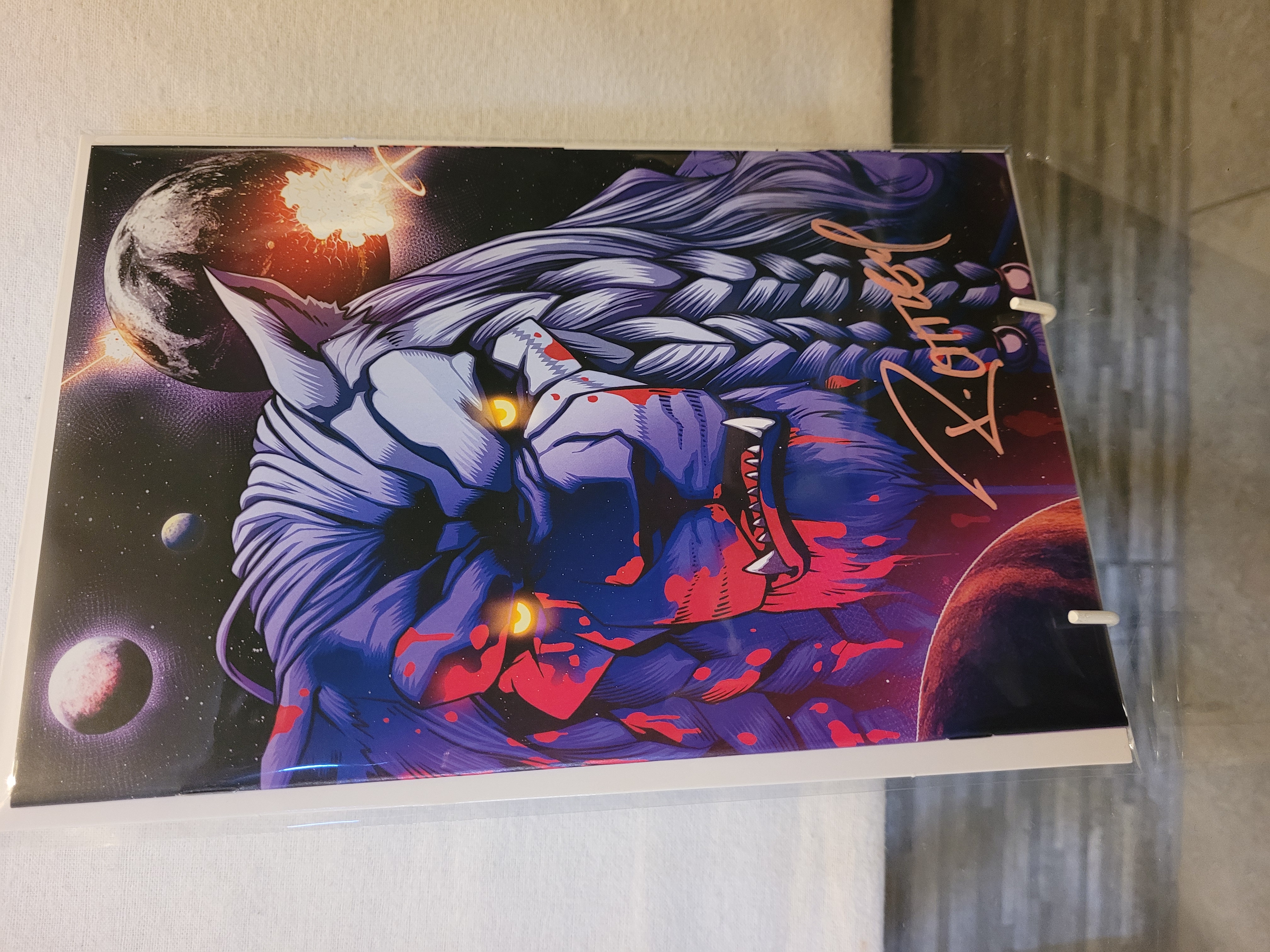 invincible universe battle beast #6 big texas con virgin signed w/coa