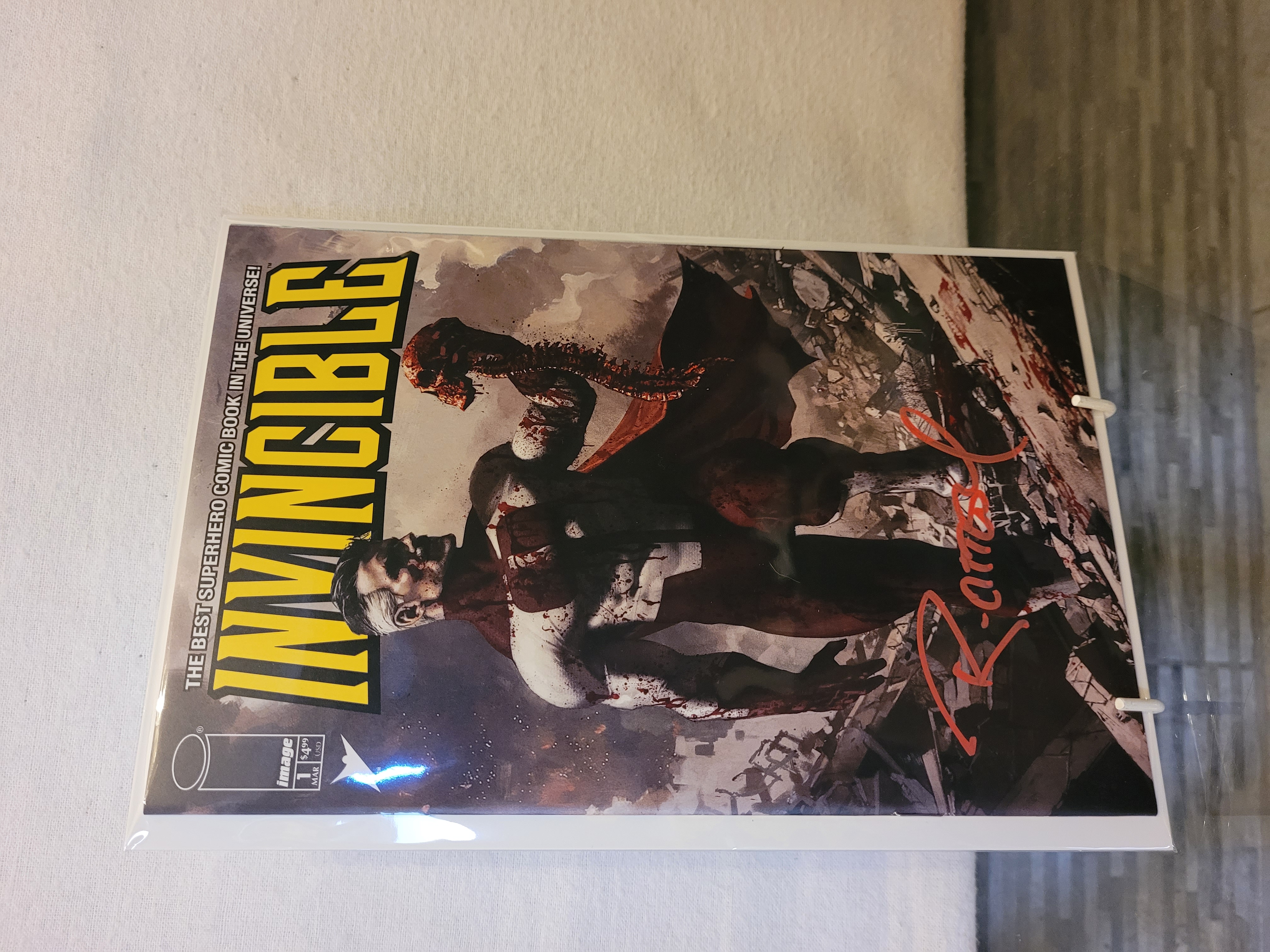 invincible #1 reprint marco mastrazzo omni-man ltd 1500 signed w/coa