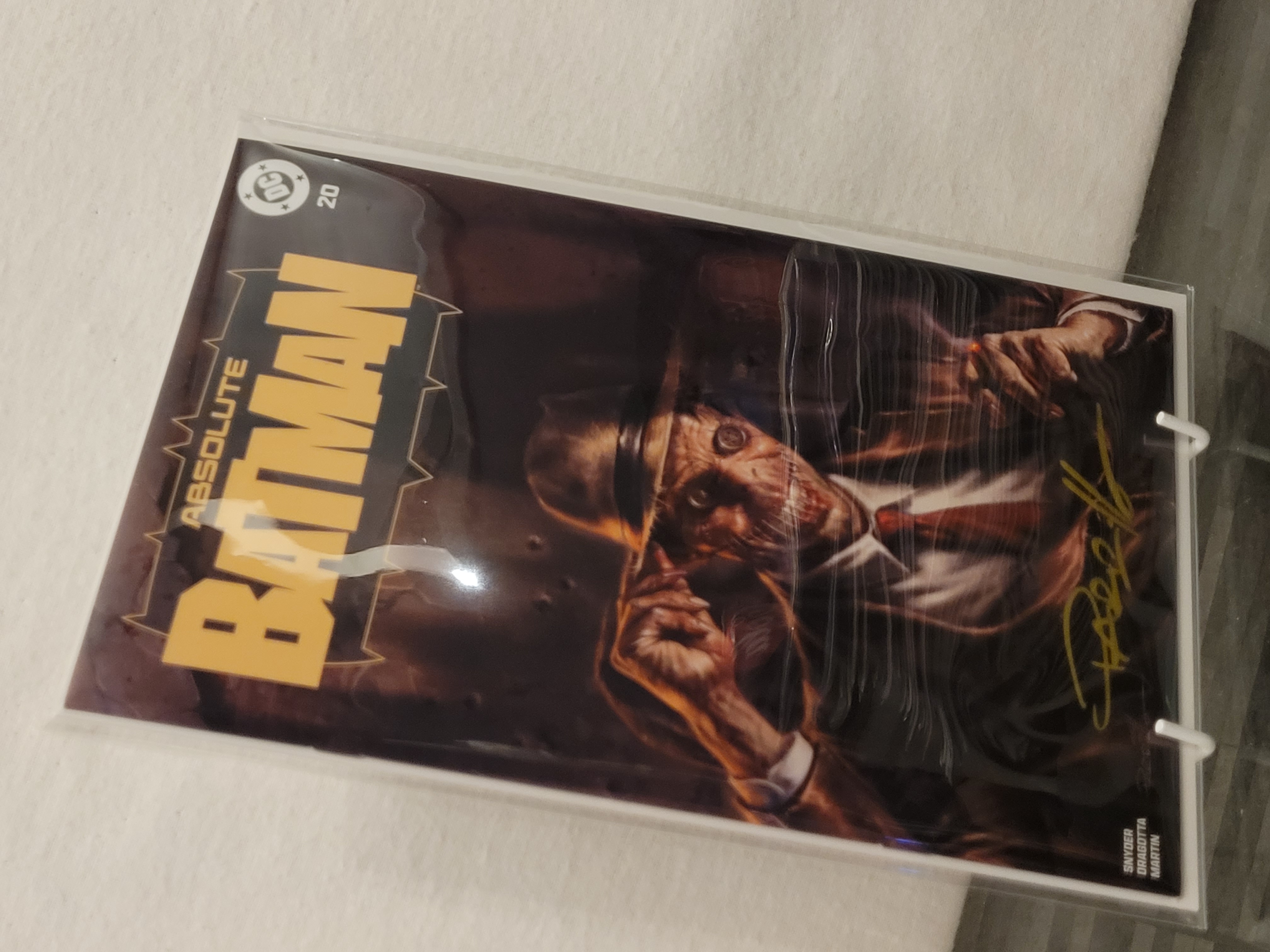 absolute batman #20 lucio parrillo scarecrow exclusive ltd 3000 signed w/coa