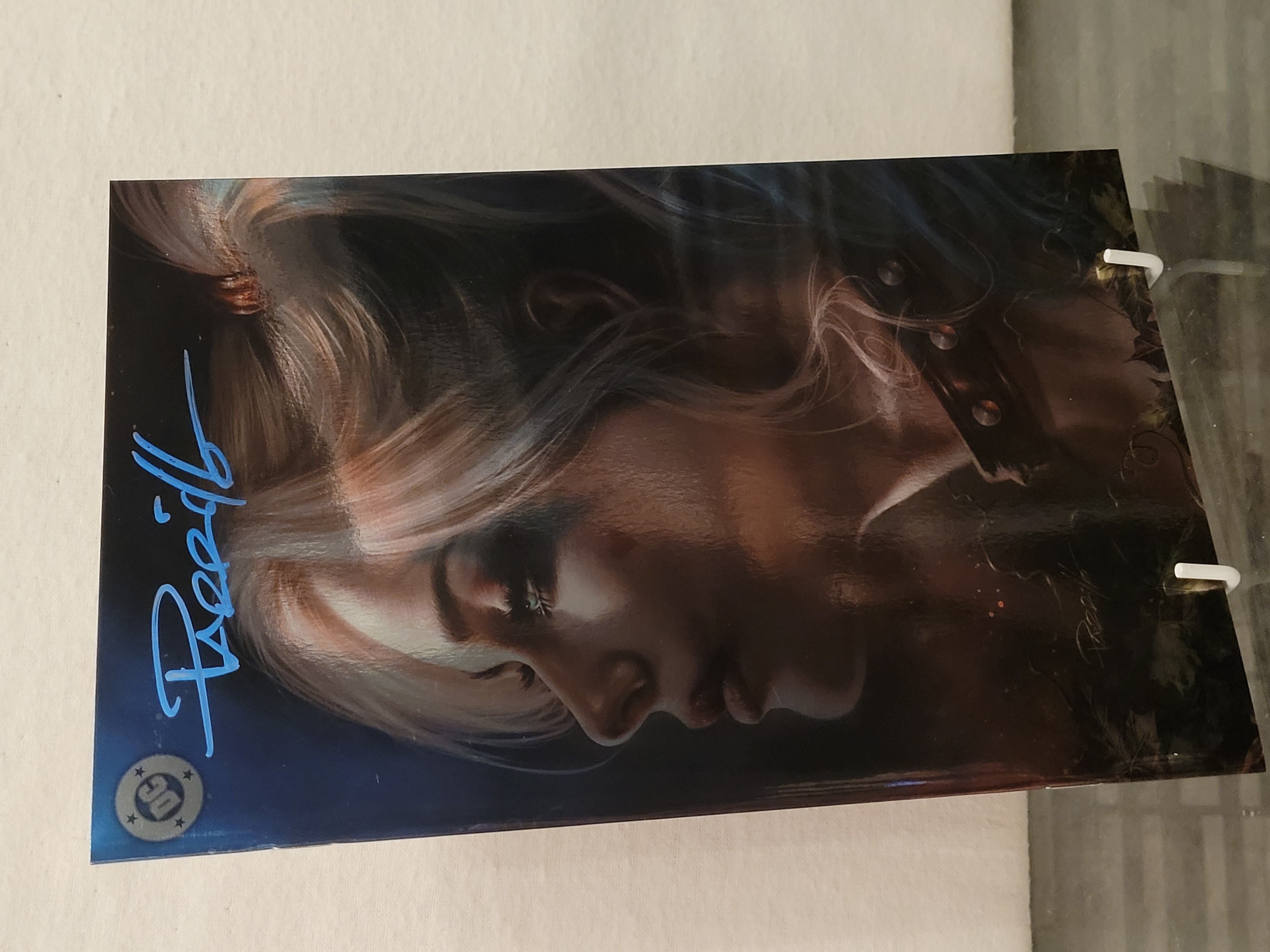 harley quinn #50 virgin foil signed w/coa ltd 1000