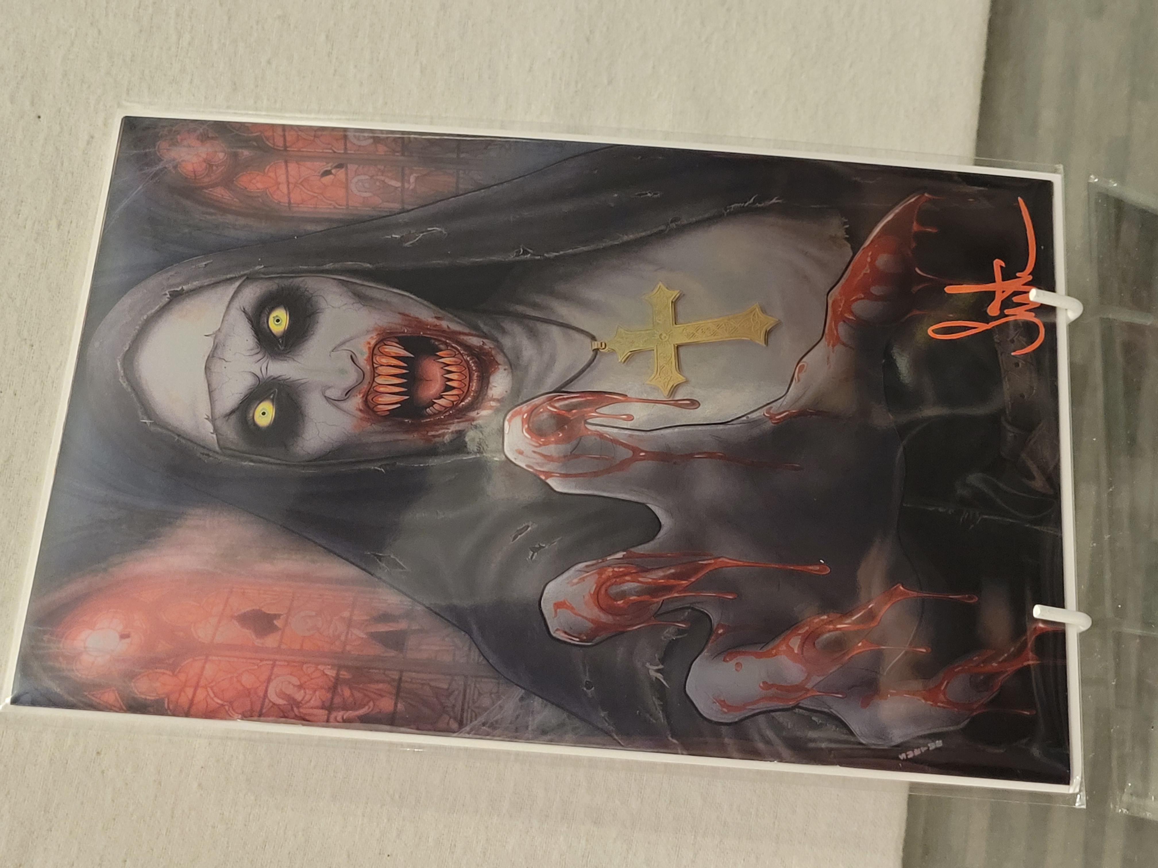 the unholy virgin foil mycomicstore exclusive signed w/coa ltd 10