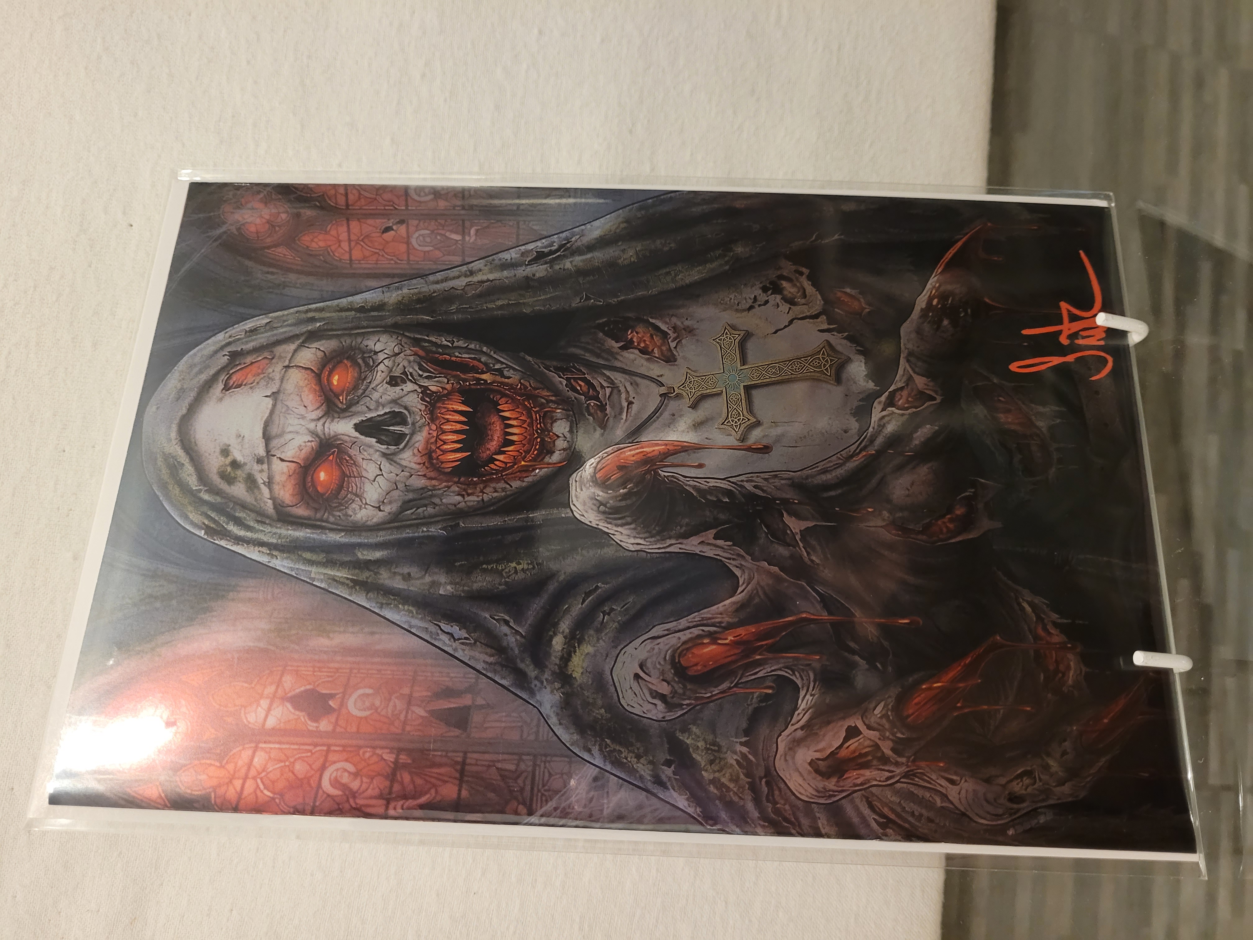 the unholy zombie virgin foil mycomicstore exclusive signed w/coa ltd 10