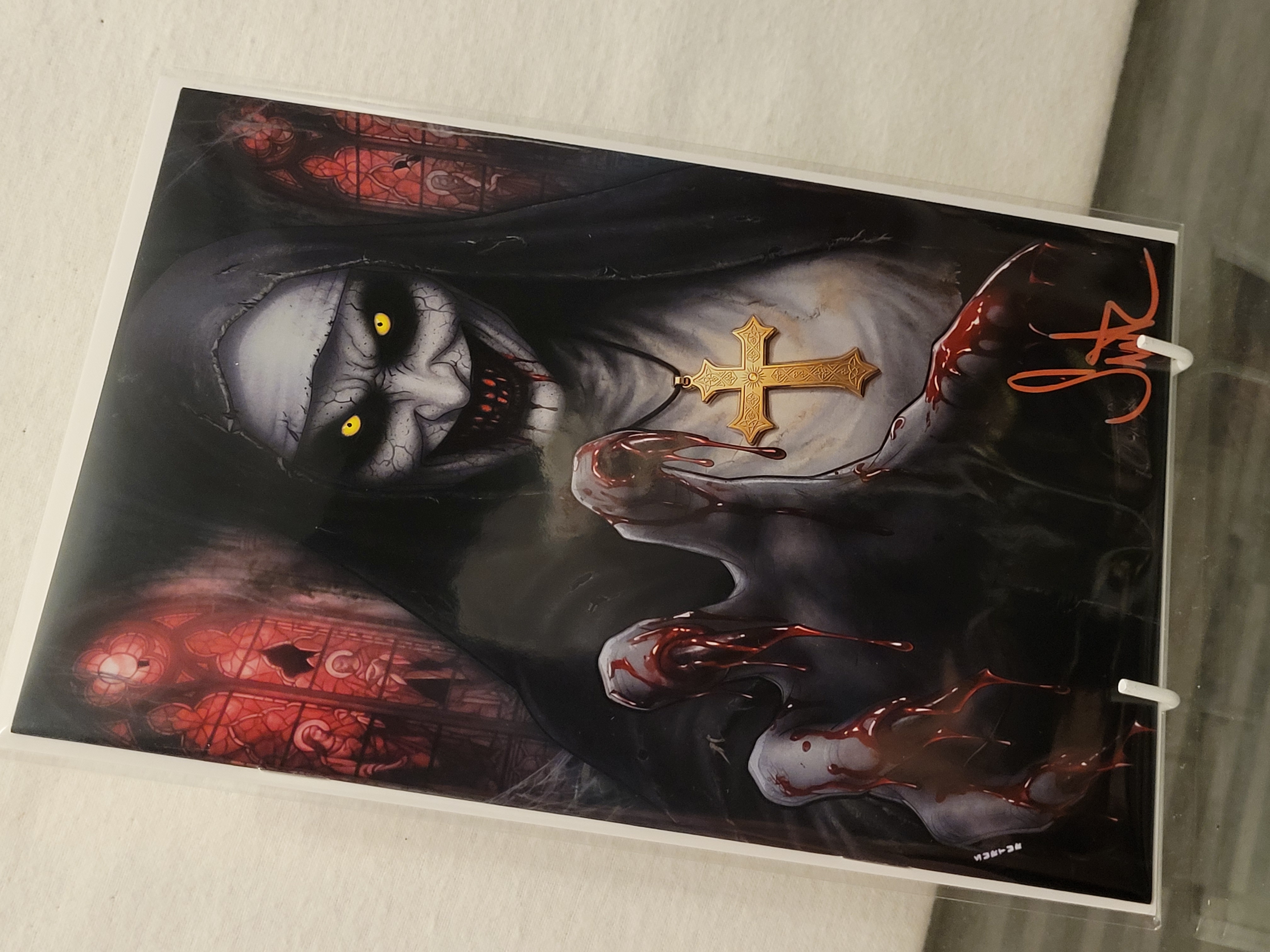 the unholy creepy smile virgin mycomicstore exclusive signed w/coa
