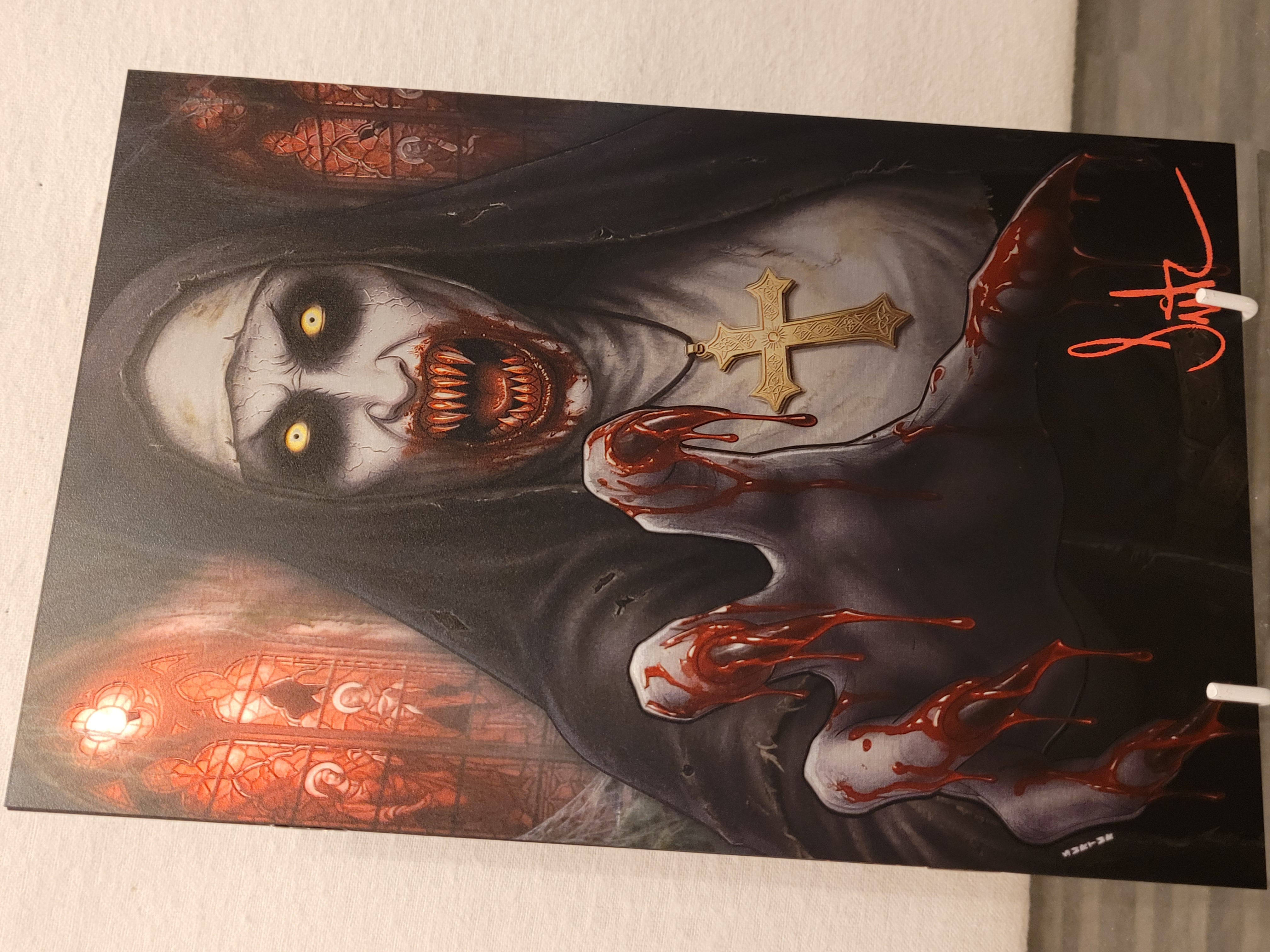 the unholy virgin embossed metal mycomicstore exclusive signed w/coa ltd 5