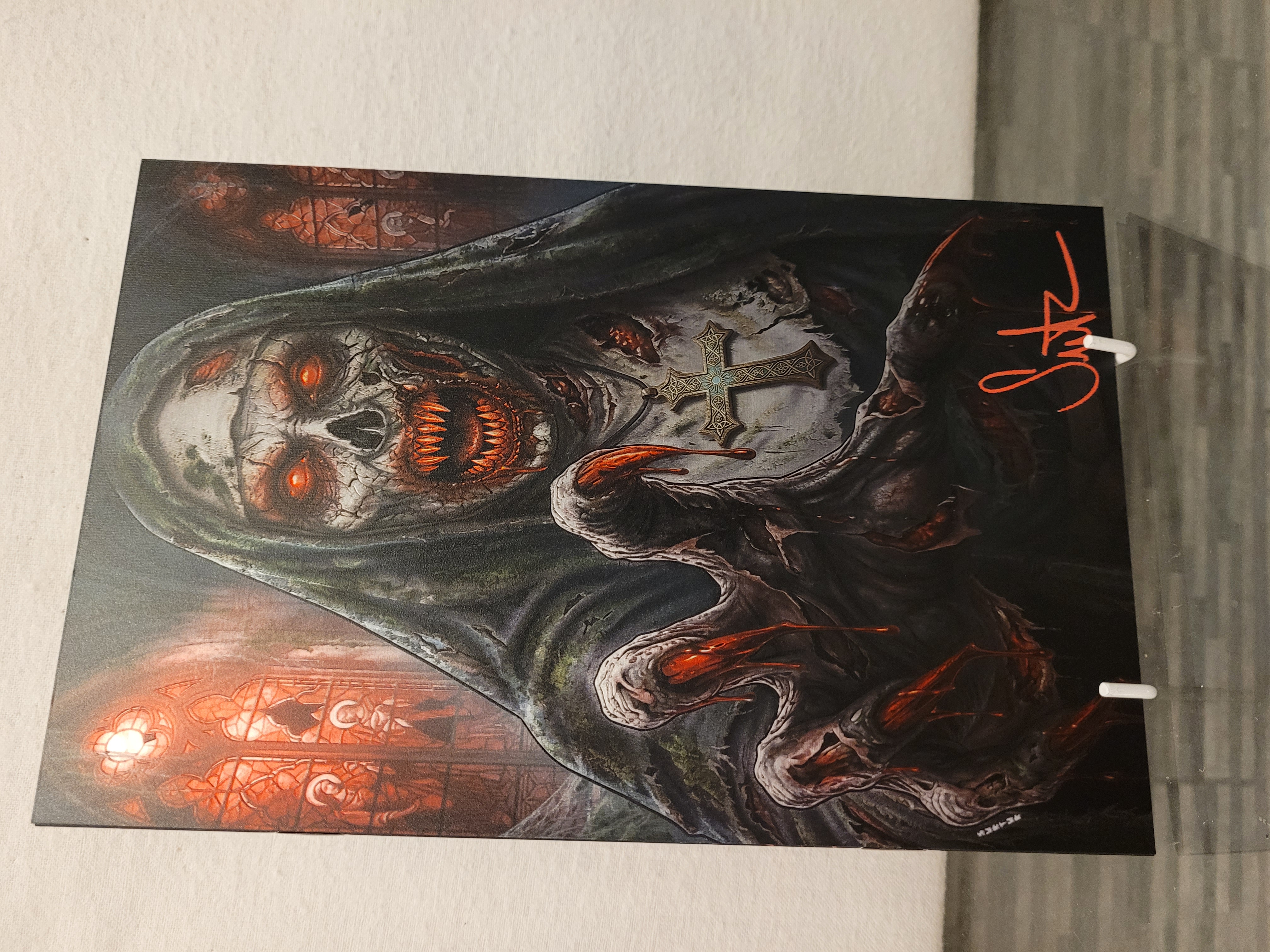 the unholy zombie virgin embossed metal mycomicstore exclusive signed w/coa ltd 5